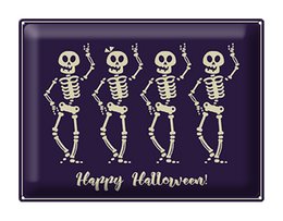 Blechschild Halloween 40x30cm Happy Halloween Fest