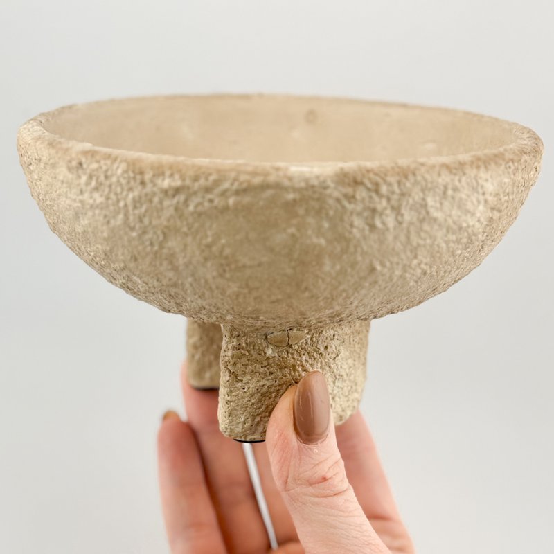 Earthenware tray beige