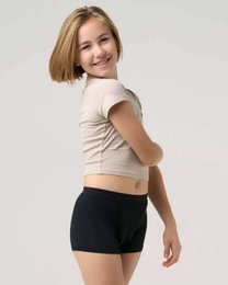 Menstruationsbukser drengekorte piger – super absorption (rubin)