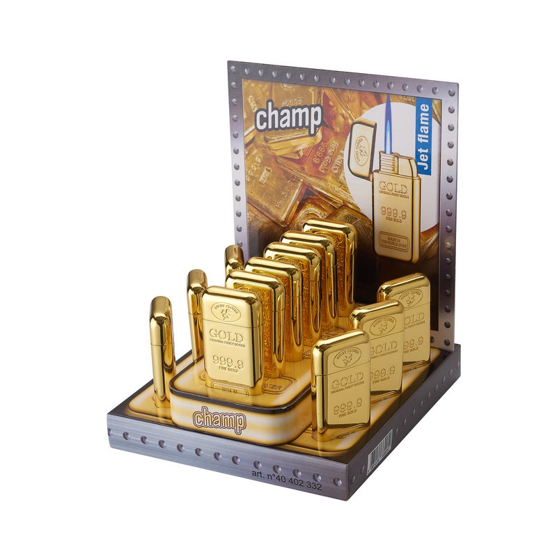 Briquet jetflame Goldbar