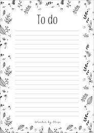 Notesblok sorte ark A5