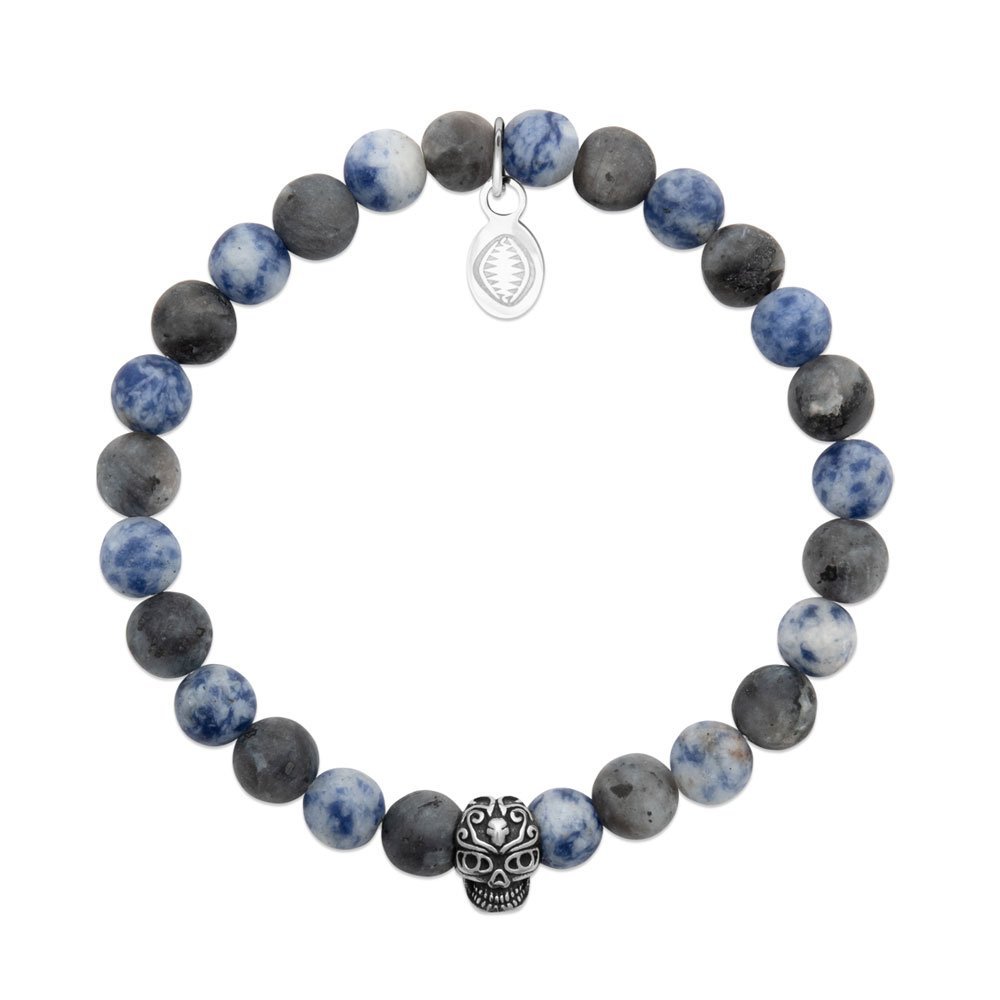 Sodaliet en Doodshoofd Armband "For Him"