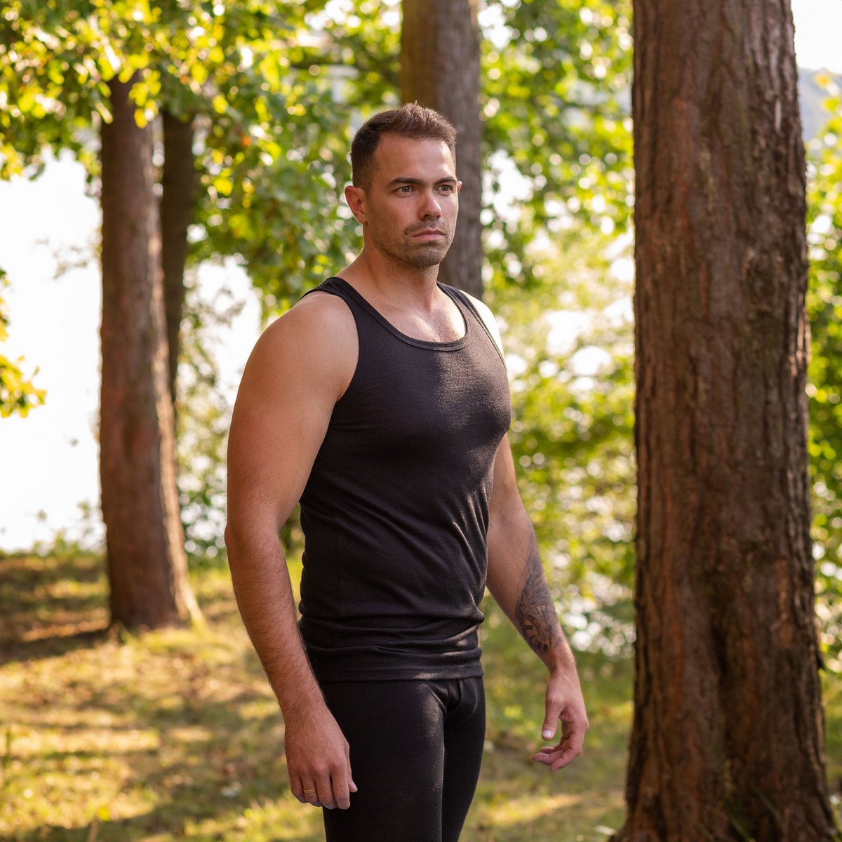 Men's Merino 160 Tank Top Black