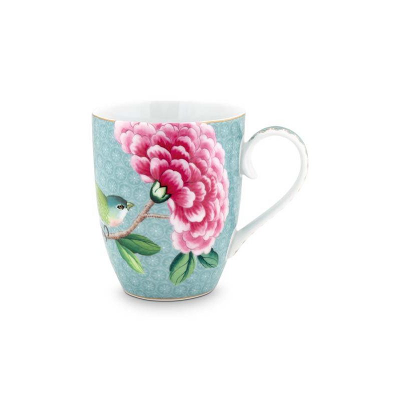 Mug Large Blushing Birds Blue 350ml