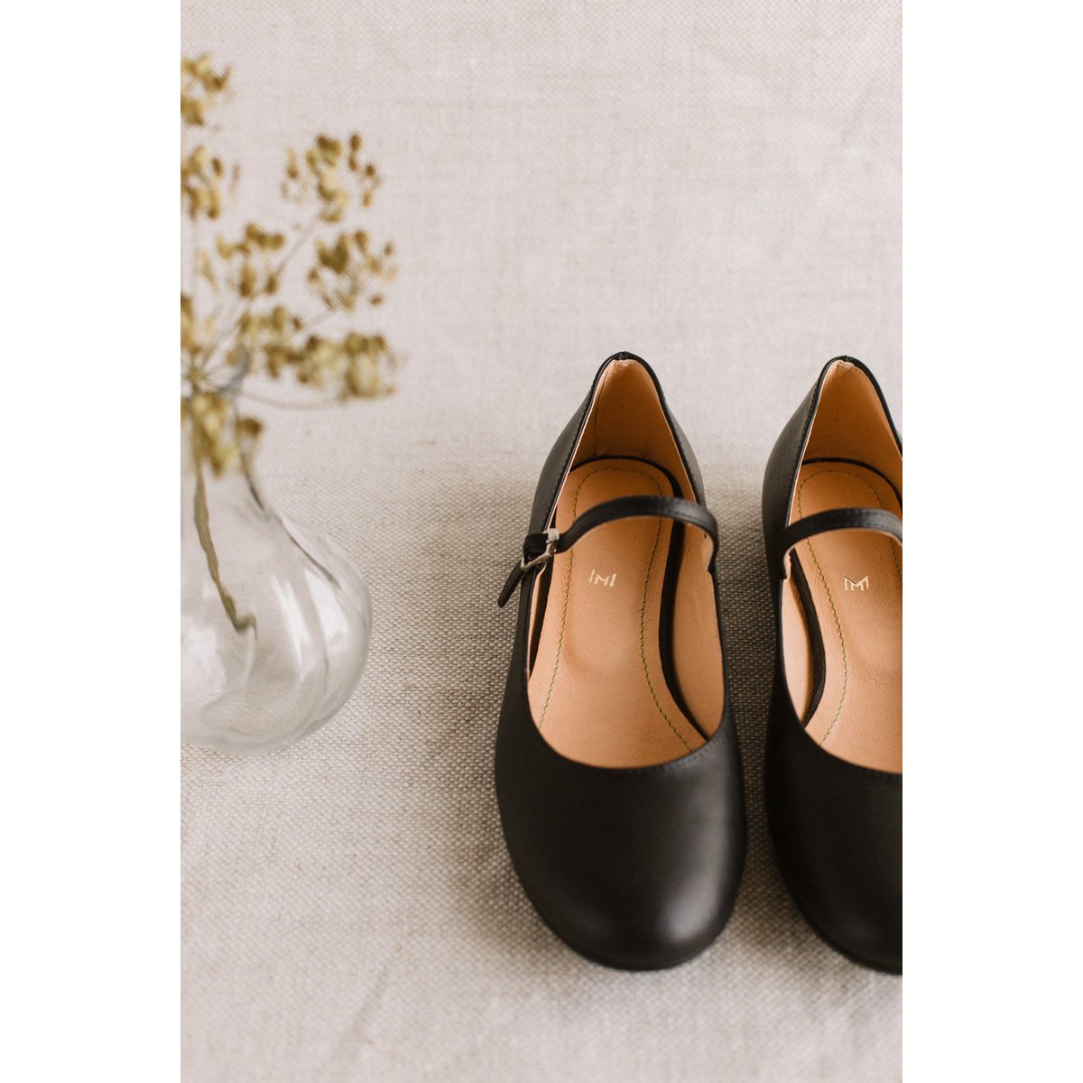 Leren ballerina's - Mary-Jane - Zwart 34-42