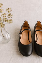 Læderballerinaer - Mary-Jane - Sort 34-42