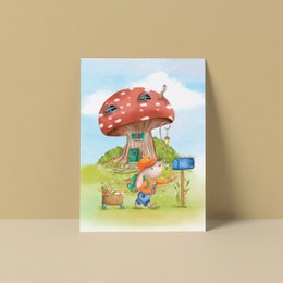 Postkort Postman