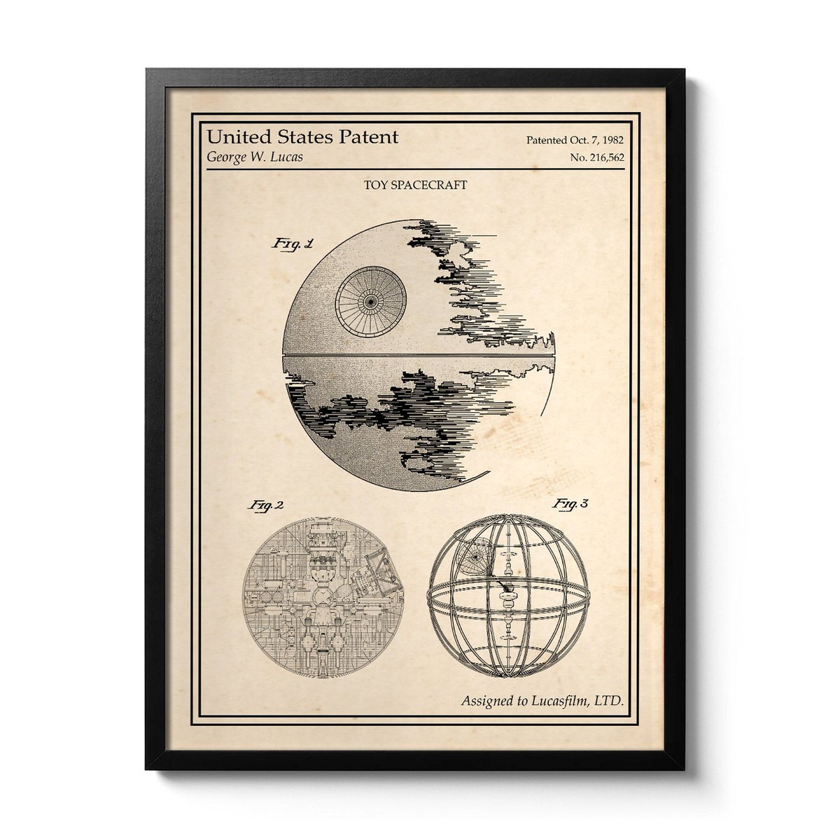 Star Wars patentplakat - Death Star