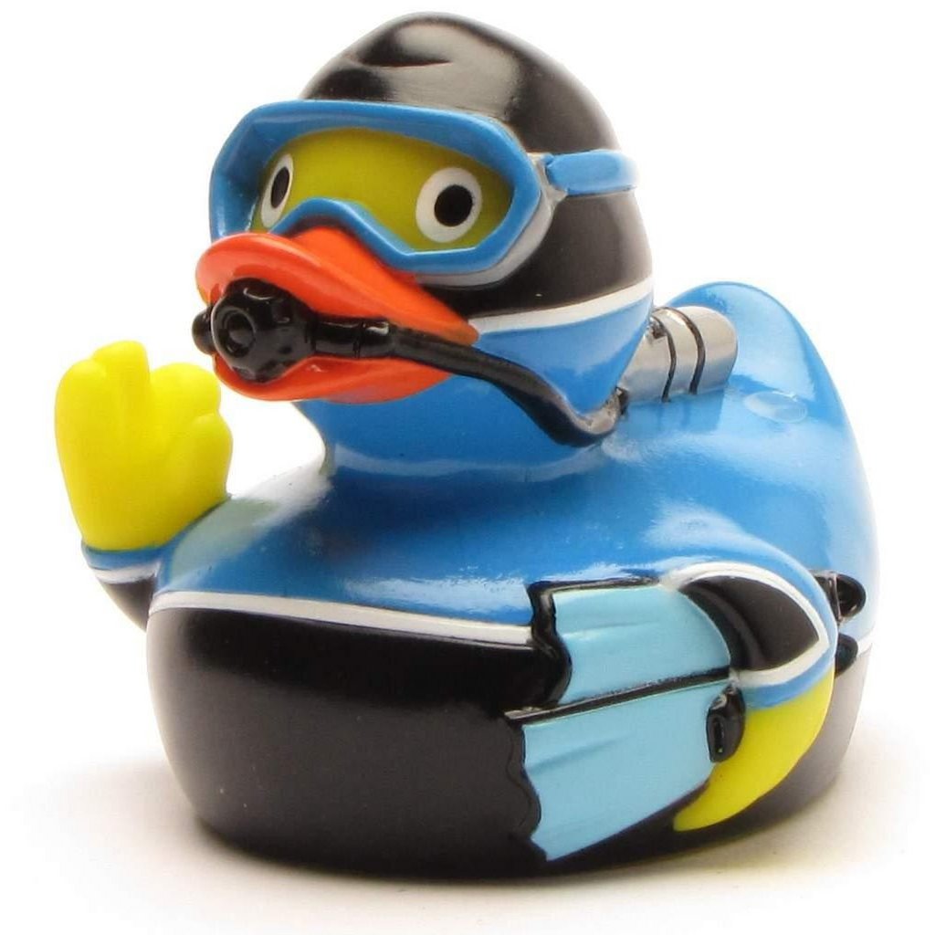 Badeente Taucher-Gummiente