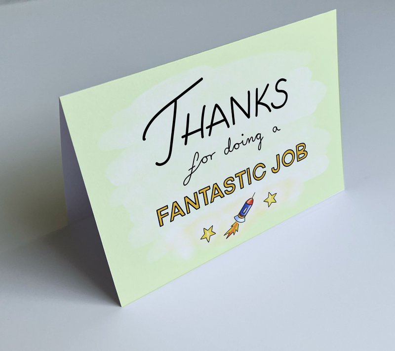Thank You Greeting card - Thanks for doing a fantastic job