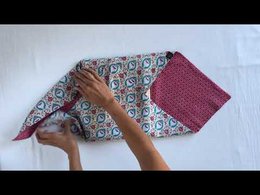 Envoltura de regalo Furoshiki - Paquete de 6 piezas de color verde azulado y cereza - Envoltura de regalo de tela