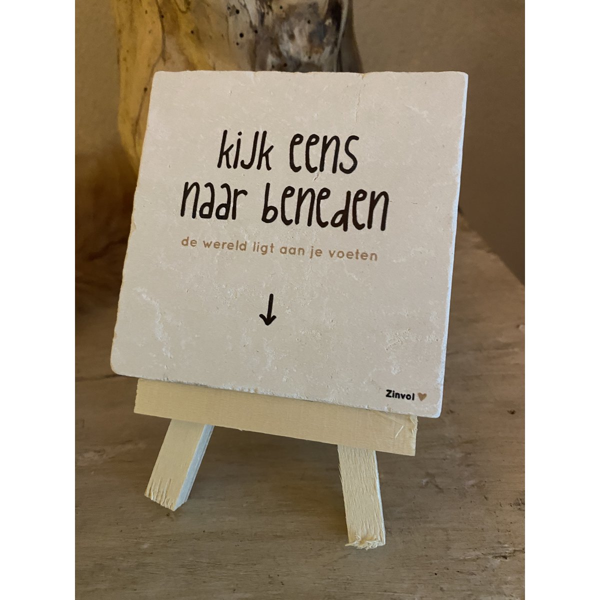 Einzigartiges Gemälde/Untersetzer aus reinem Naturstein