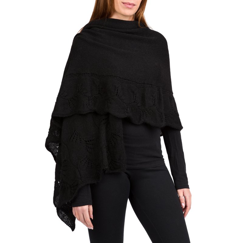 Zoe - Robado con borde perforado en lana de mohair mezclada