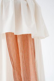 Dosel de circo de algodón con volante “Rust Check”
