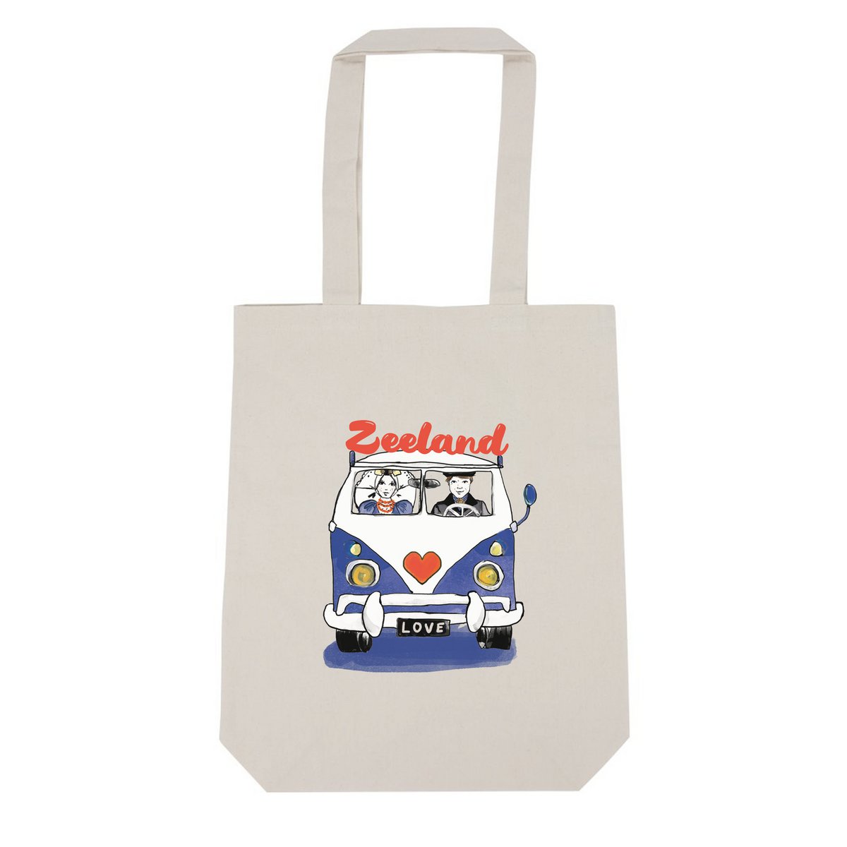 Zeeland souvenir -Tote bag - Zeeland - vintage bus - Zeeland girl