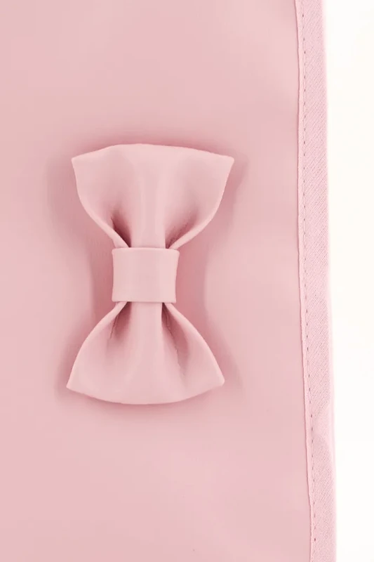 Porte-documents en similicuir pour bébé avec nœud