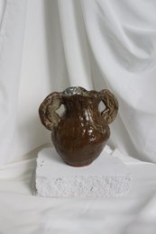 Grand vase rustique en céramique fait à la main