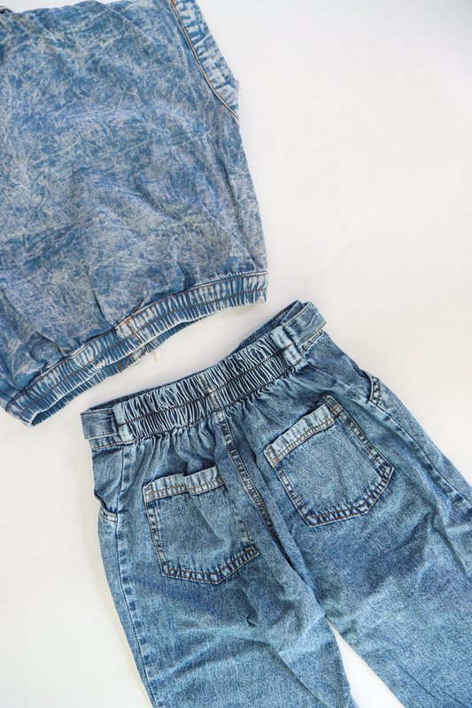Jeans larghi lavati vintage