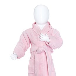 Baby Bathrobe  98/110, 340  gr/m² Light Pink