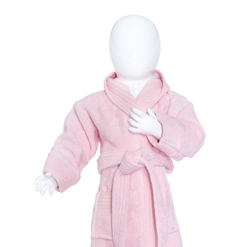 Baby Bathrobe  98/110, 340  gr/m² Light Pink