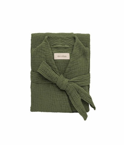 Cotton bathrobe Orion Moss