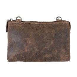 Schultertasche in 3 Farben Büffelleder - Festivaltasche - Ledertasche Small - Umhängetasche für Damen Leder - Größe L
