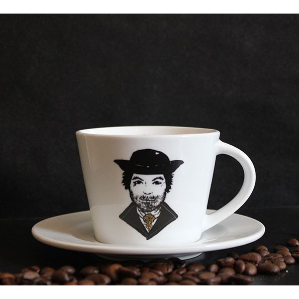 Taza y plato de café Zeeland girls