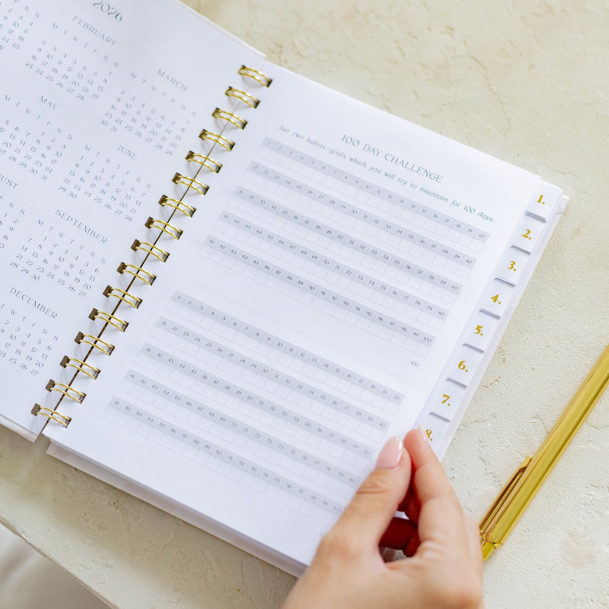 Spiral A5 Planner 2026 Bold Balance