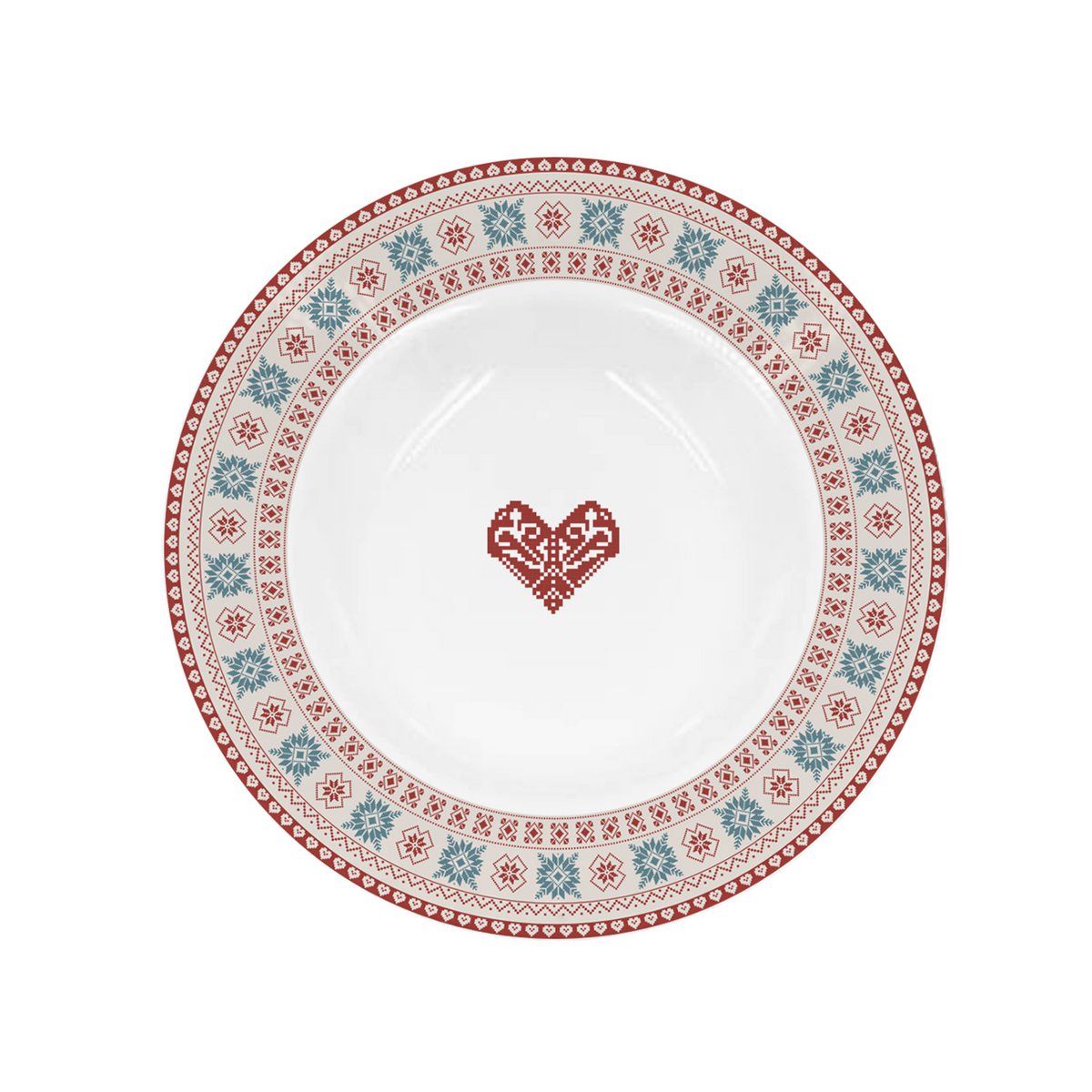Porcelænssuppetallerken Hygge Holidays 22 cm Isabelle Rose