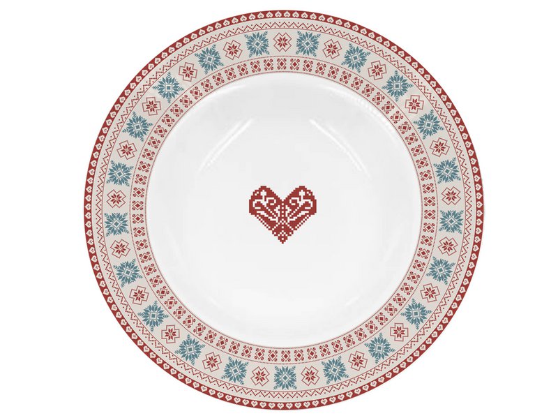 Porcelænssuppetallerken Hygge Holidays 22 cm Isabelle Rose