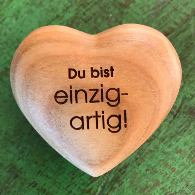 Thankgoods træhjerte Du er unik!