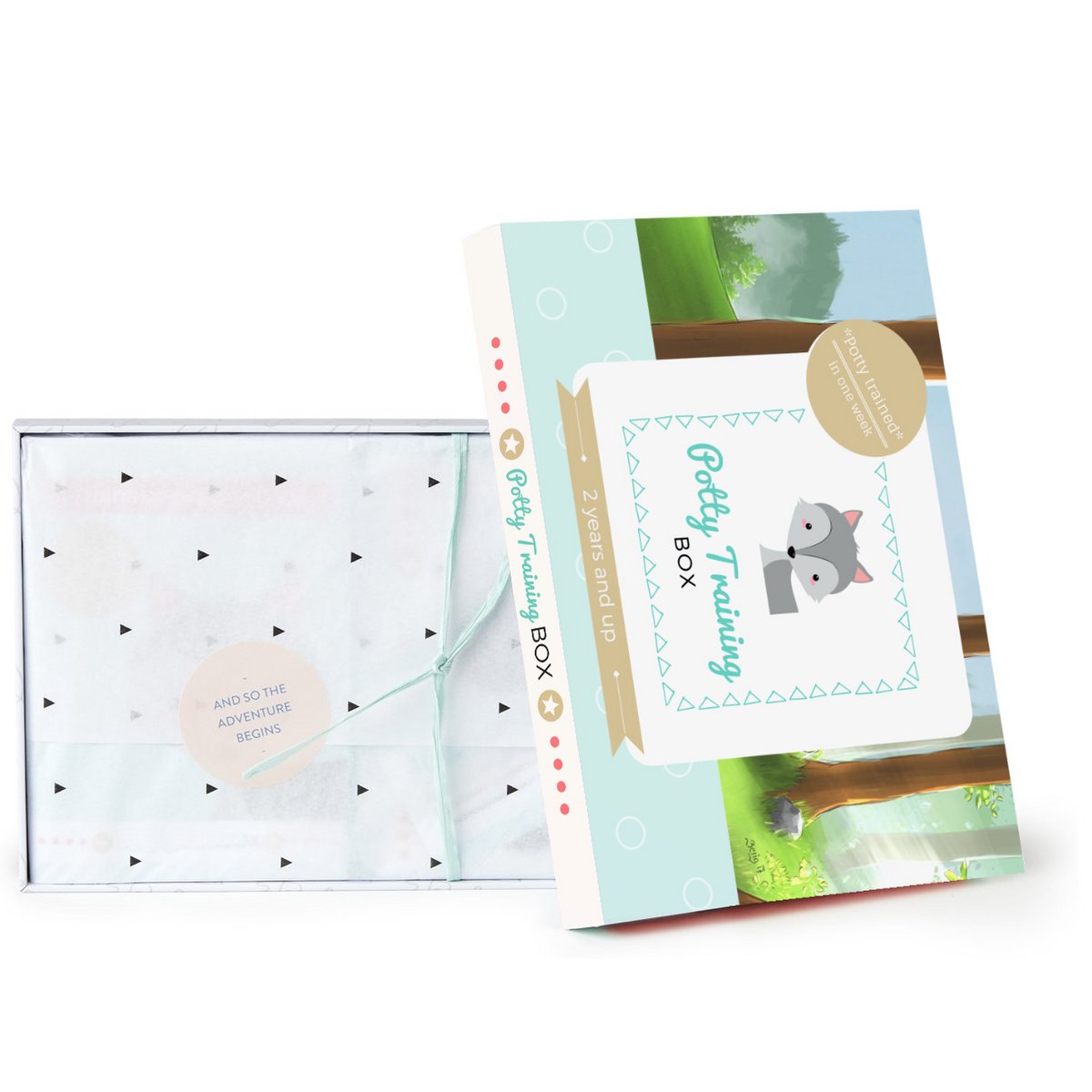 Potty Training Box - Potty training in 1 week - Includes stickercards and stickers