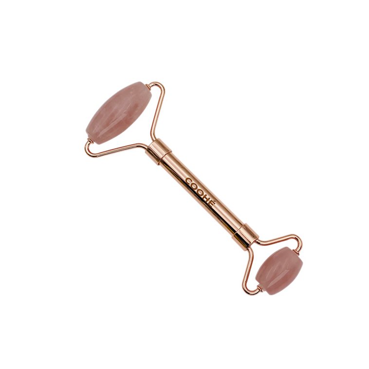 Jade Roller/ Rosa Quartz/dobbelt hoved