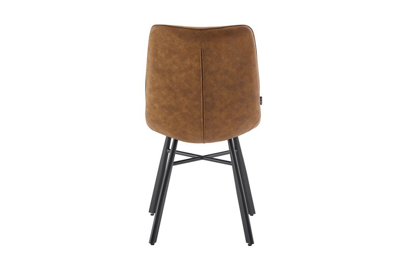 Krzesła do jadalni - Dexx - Cognac - Microfiber - Zestaw 2