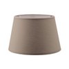 Home Sweet Home Lampenschirm aus Stoff, Taupe – 20 x 15 x 13 cm