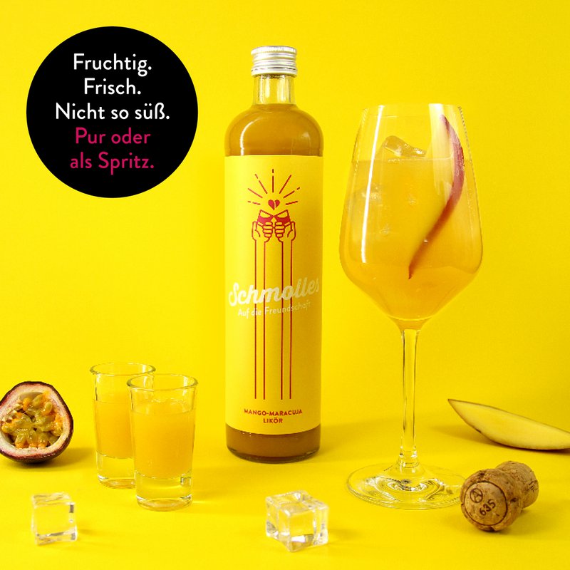 Schmolles Mango-Passionfruit Liqueur - 500ml - 15% VOL