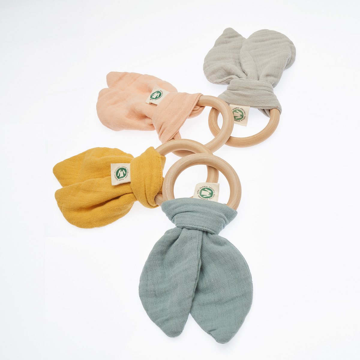 OrganicEra Organic Muslin Teether, Pink