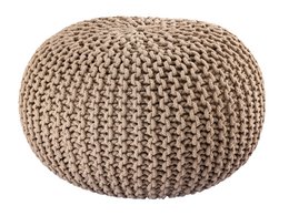 Knitted stool pouf Ø 45 H 30 cm cm seat pouf knitted floor cushion