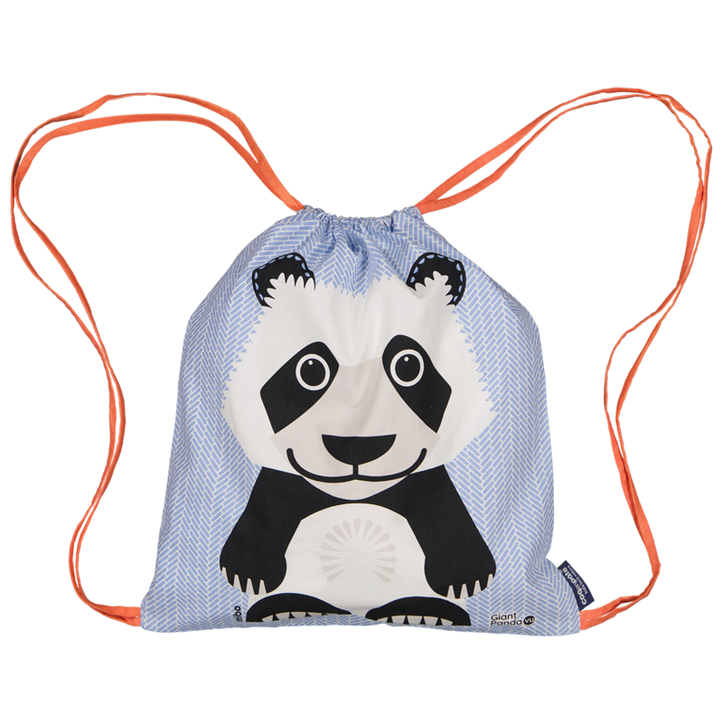 Børns aktivitetstaske, organisk bomuld, panda