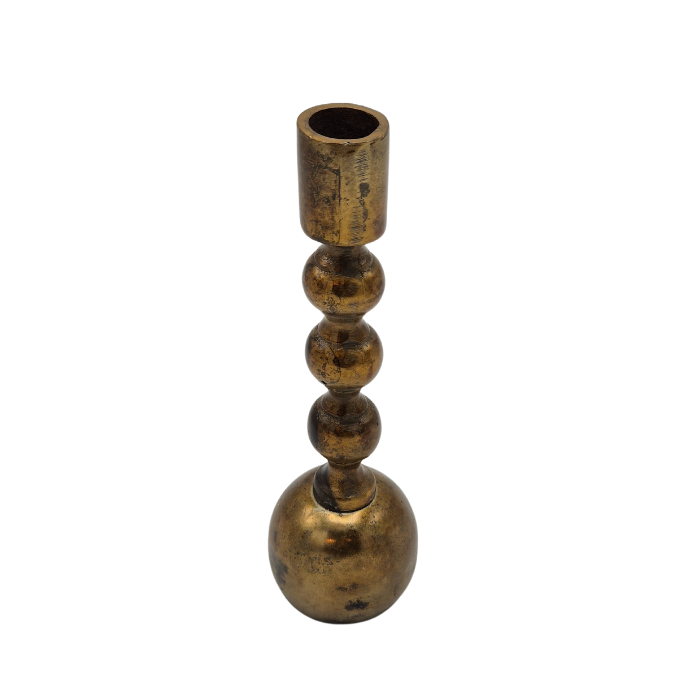 Candle Stand Jill - Antique Brass Shiny - 1 stuks