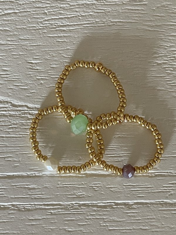 Bagues Sparkle Or Facette