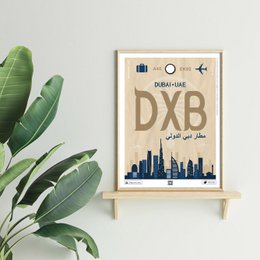 Cartel de destino de Dubái