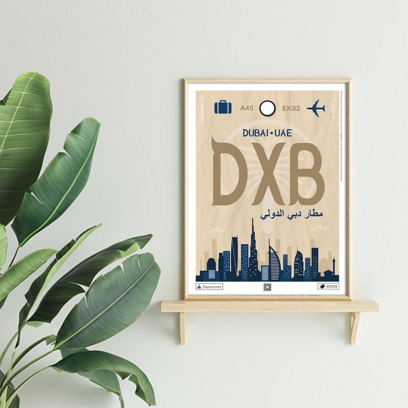 Cartel de destino de Dubái