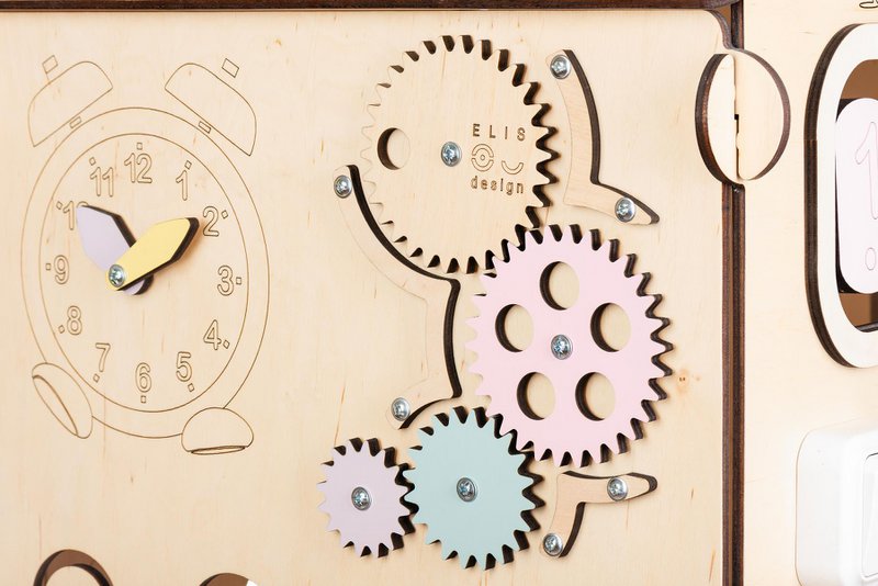 Maison de jeux sensorielle BusyBoard Natura Pastel - édition limitée