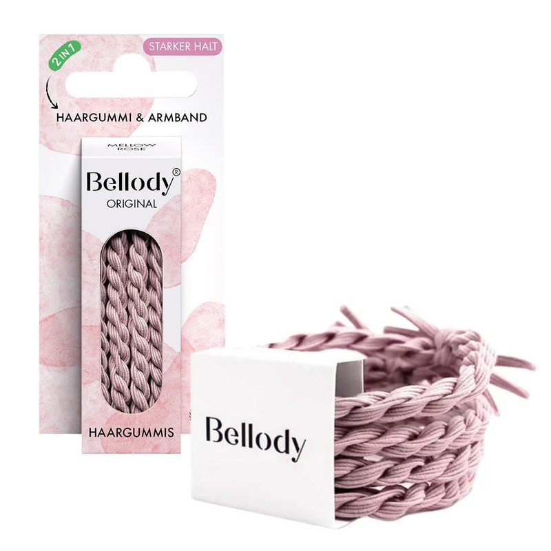Hårbånd pink - Bellody®(4 stk.) - Stilfulde flettede hårbånd