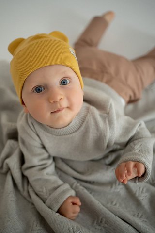GRACE MUSTARD Kindermütze