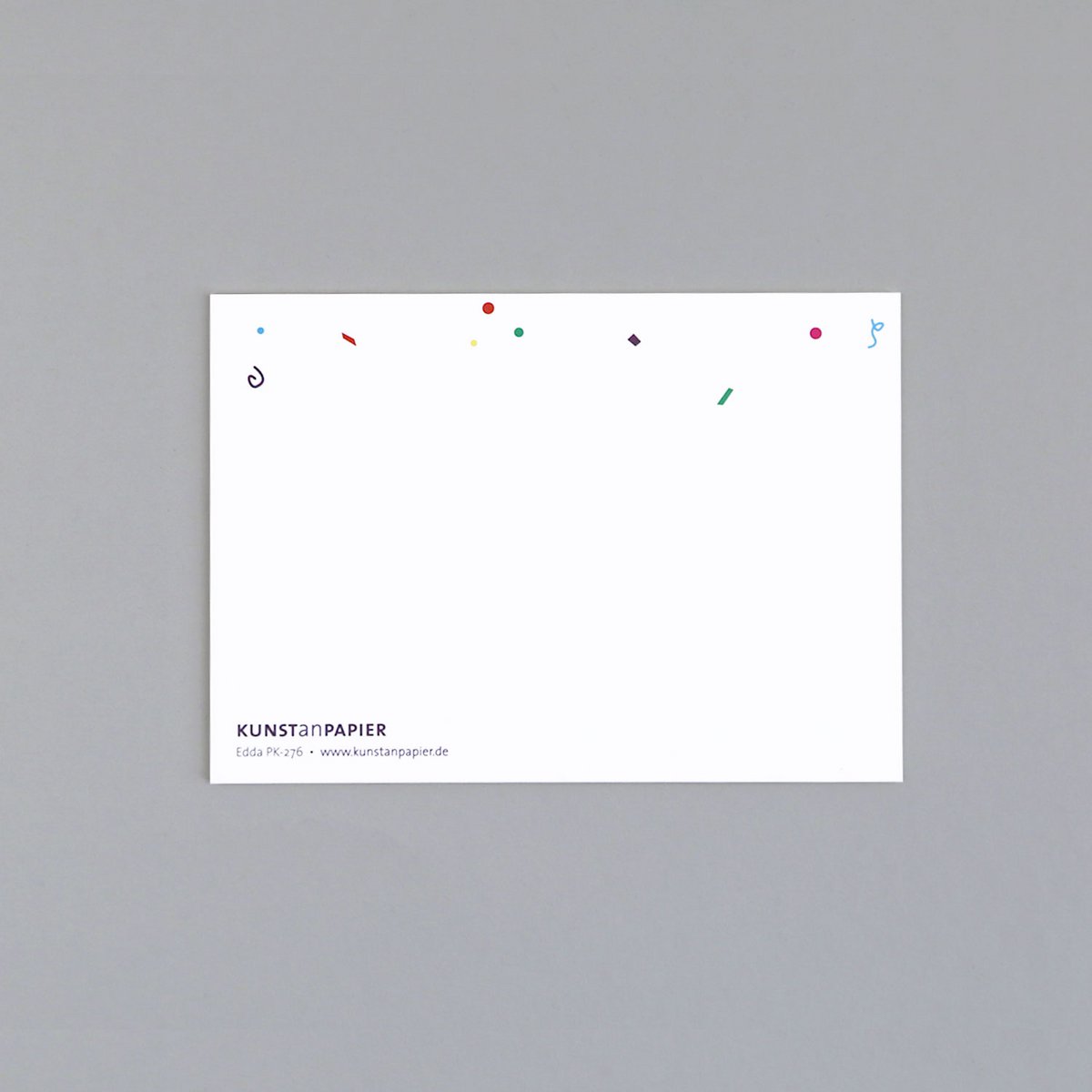 Postkarte Konfetti Edda