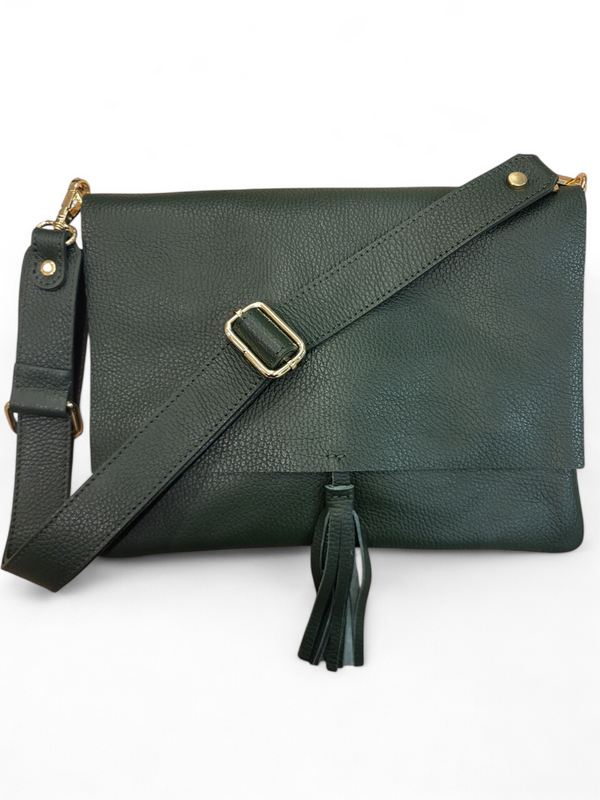 Sac cuir NY LUNA Mørkegrøn