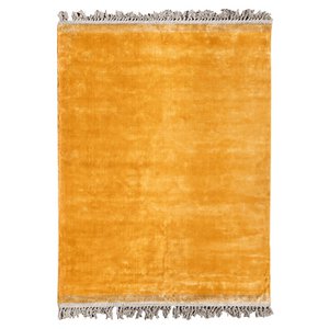 Tapijt Velvet Touch, geel/grijs, 100% viscose, 160x230 cm