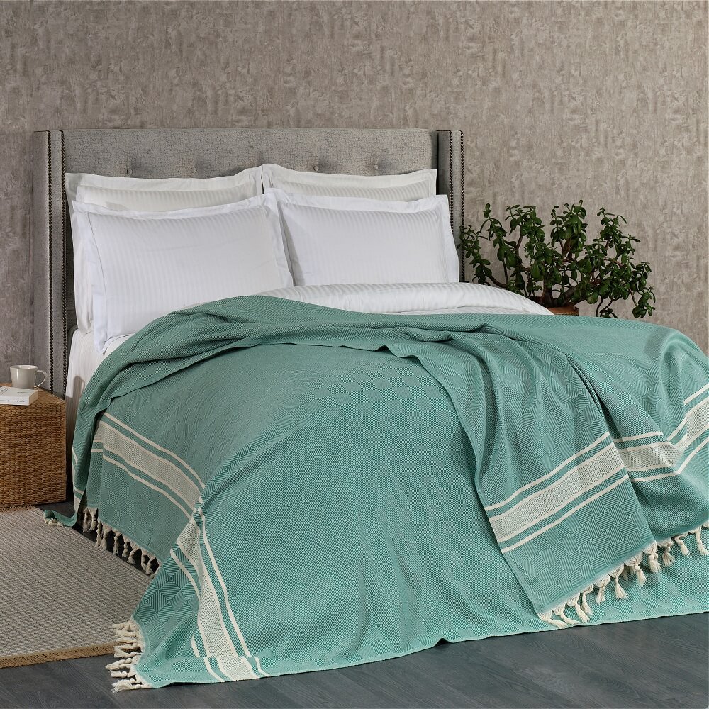 Lineaire katoenen deken | Sprei